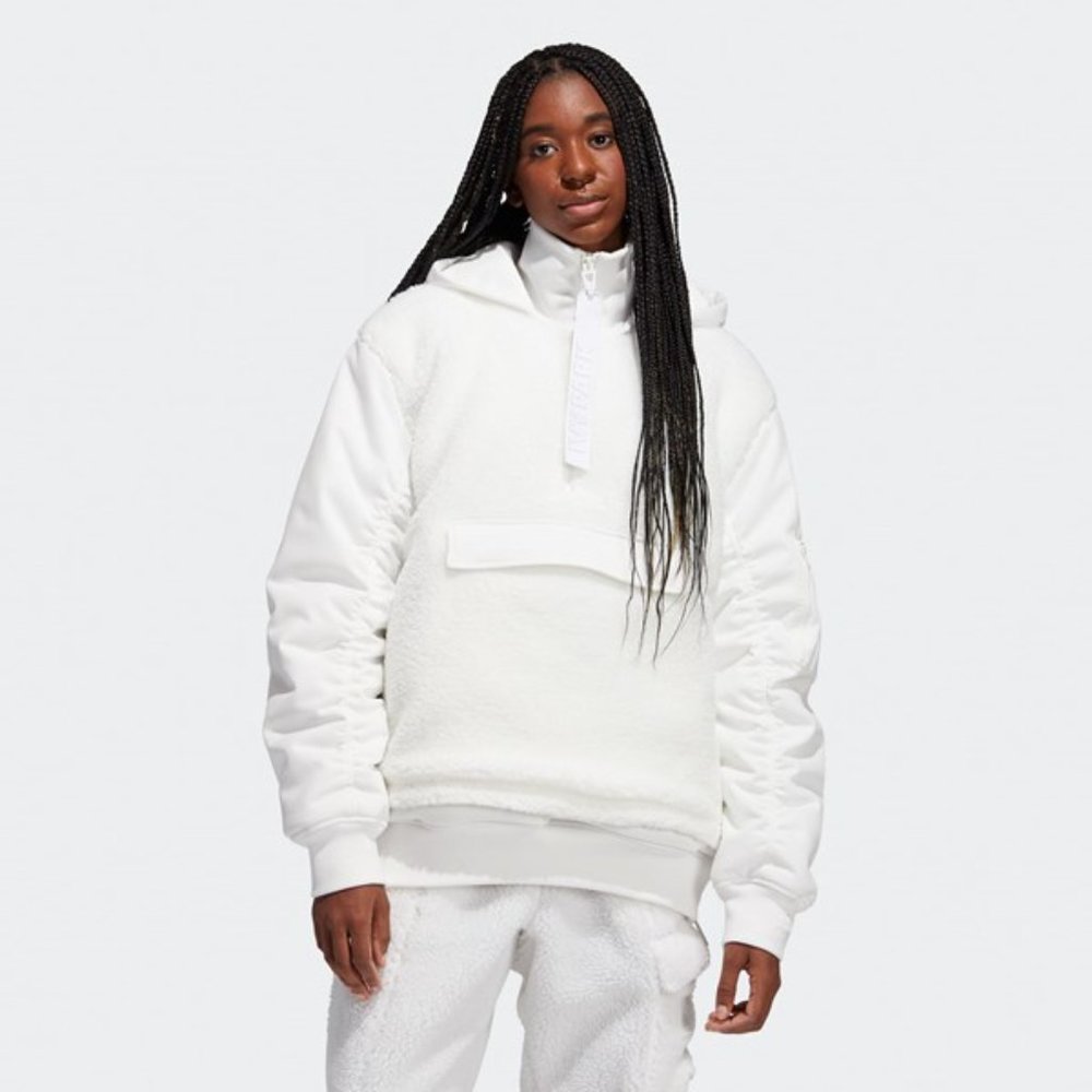 IVY Park x adidas (Unisex) 1/2 Zip Quilted Sherpa Jacket H18974 - Picture 5 of 14